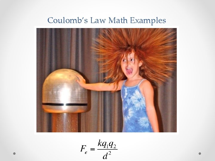 Coulomb’s Law Math Examples 
