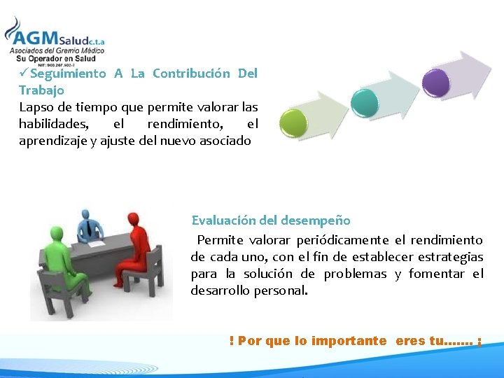 üSeguimiento A La Contribución Del Trabajo Lapso de tiempo que permite valorar las habilidades,