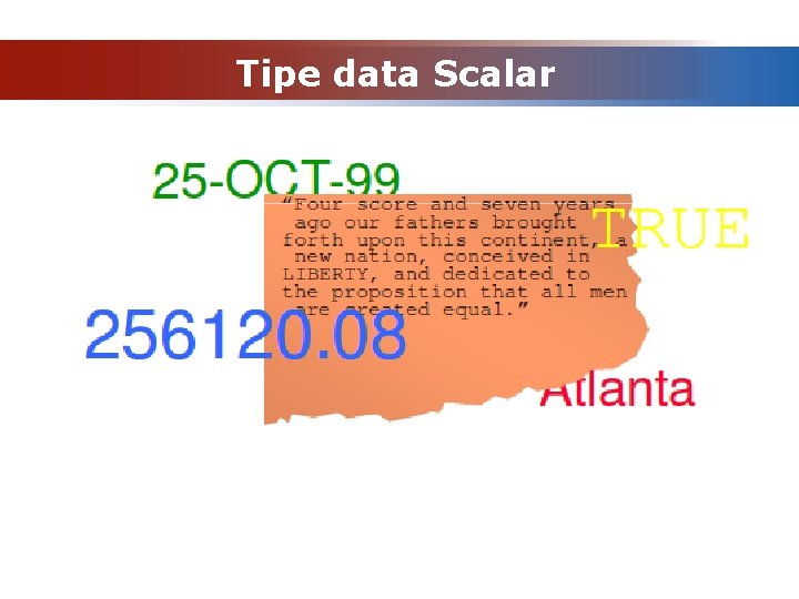 Tipe data Scalar 