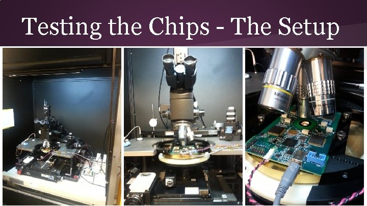 Testing the Chips - The Setup 