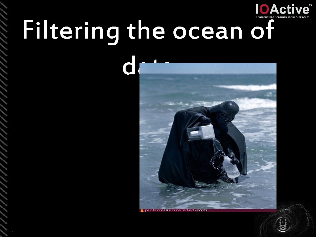 Filtering the ocean of data 4 