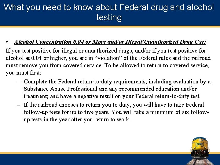 What you need to know about Federal drug and alcohol testing • Alcohol Concentration