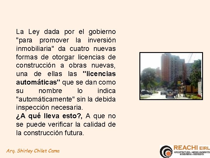 La Ley dada por el gobierno "para promover la inversión inmobiliaria" da cuatro nuevas