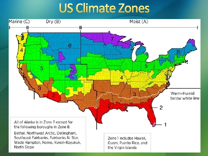 US Climate Zones 