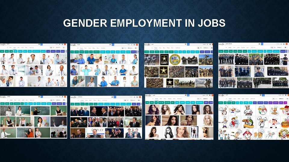 GENDER EMPLOYMENT IN JOBS 