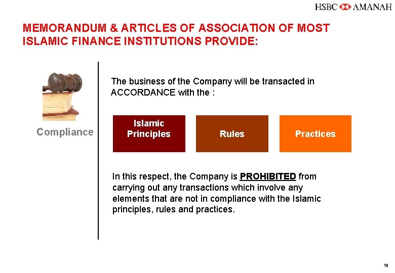 MEMORANDUM & ARTICLES OF ASSOCIATION OF MOST ISLAMIC FINANCE INSTITUTIONS PROVIDE: The business of