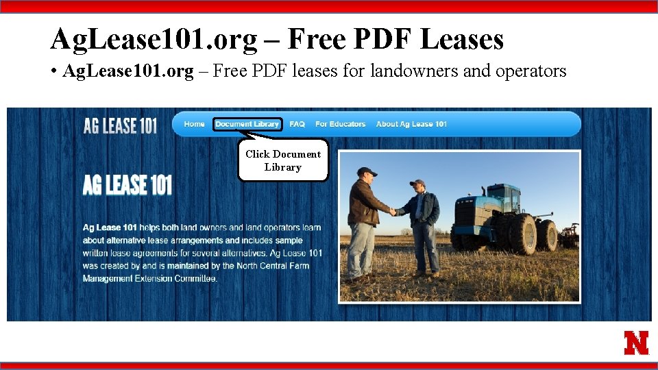 Ag. Lease 101. org – Free PDF Leases • Ag. Lease 101. org –