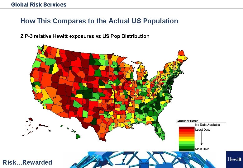 Global Risk Services How This Compares to the Actual US Population ZIP-3 relative Hewitt