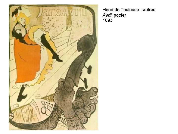 Henri de Toulouse-Lautrec Avril poster 1893 