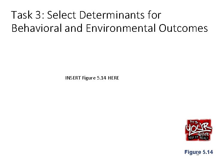 Task 3: Select Determinants for Behavioral and Environmental Outcomes INSERT Figure 5. 14 HERE