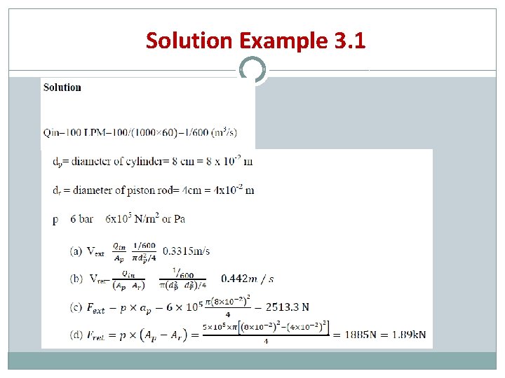 Solution Example 3. 1 