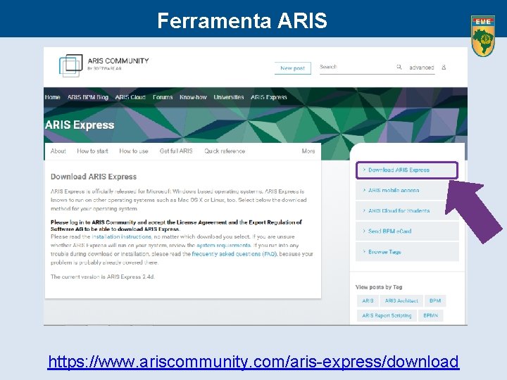 Ferramenta ARIS https: //www. ariscommunity. com/aris-express/download 