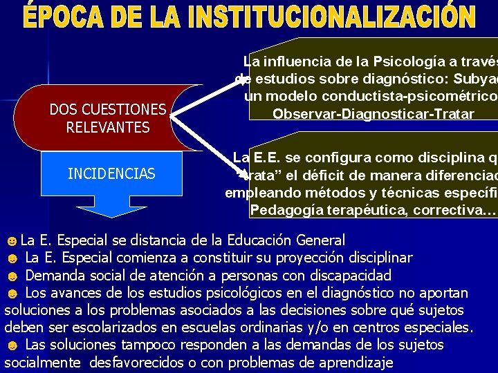 DOS CUESTIONES RELEVANTES INCIDENCIAS La influencia de la Psicología a través de estudios sobre