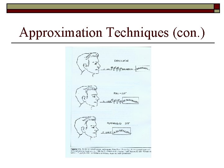 Approximation Techniques (con. ) 