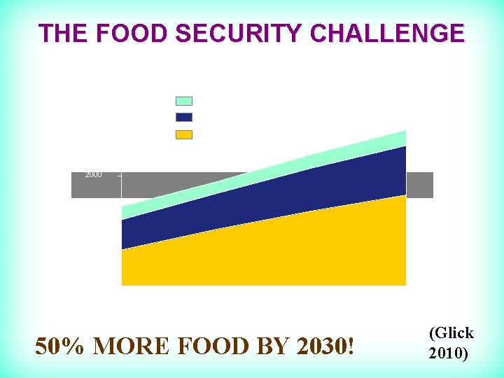 THE FOOD SECURITY CHALLENGE Grain Demand (MT) Transition Nations Developed Nations Developing Nations 3000