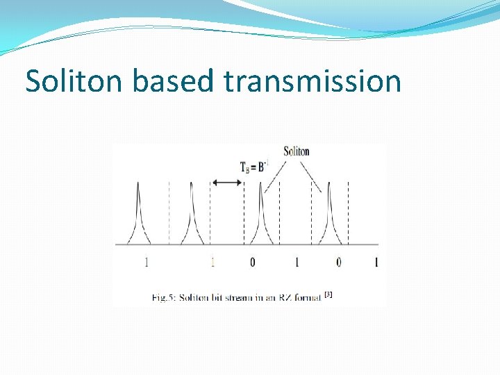 Soliton based transmission 