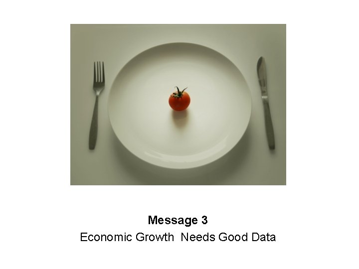 Message 3 Economic Growth Needs Good Data 