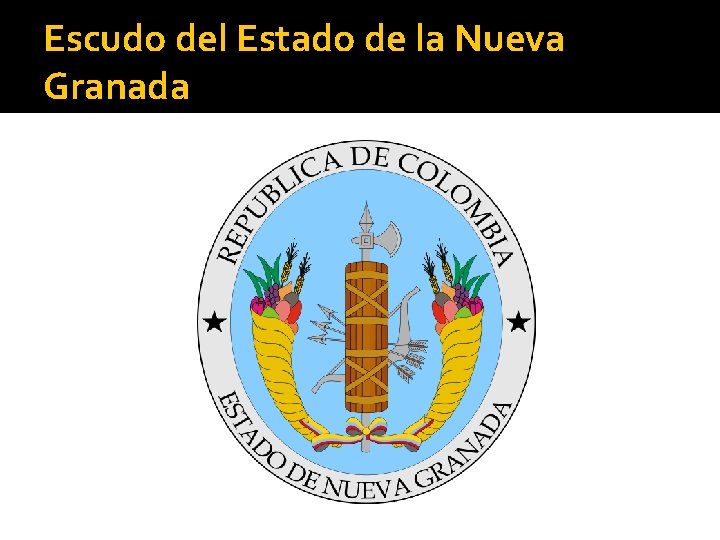 Escudo del Estado de la Nueva Granada 