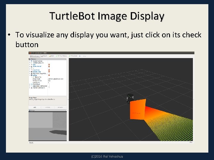 Turtle. Bot Image Display • To visualize any display you want, just click on