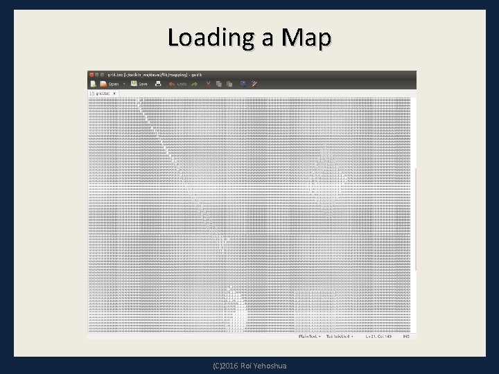 Loading a Map (C)2016 Roi Yehoshua 