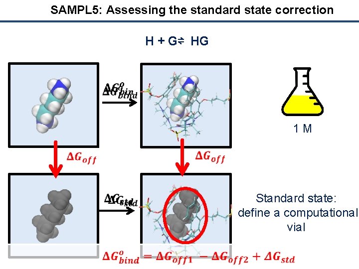 SAMPL 5: Assessing the standard state correction H + G⇌ HG 1 M Standard