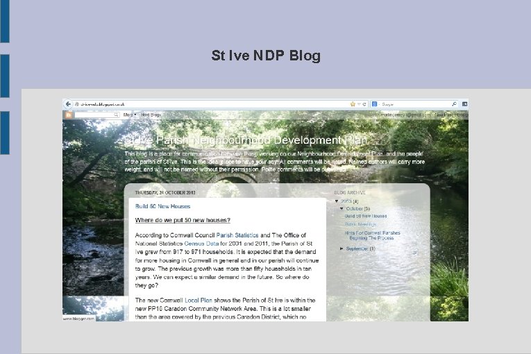 St Ive NDP Blog 