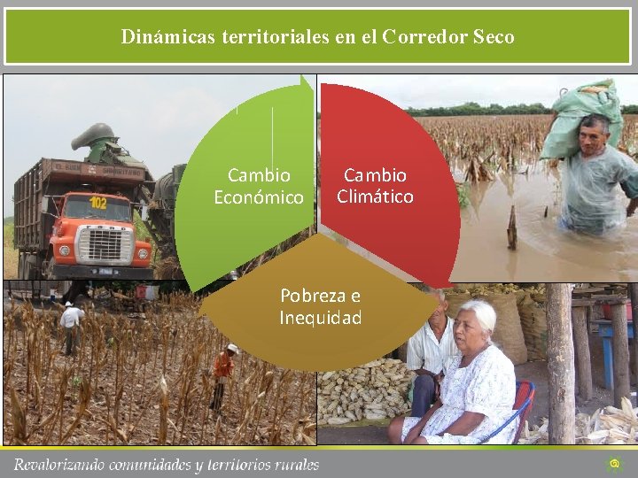 Dinámicas territoriales en el Corredor Seco Cambio Económico Cambio Climático Pobreza e Inequidad 
