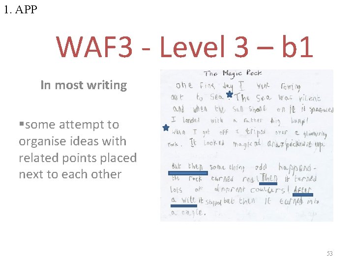 1. APP WAF 3 - Level 3 – b 1 In most writing §some