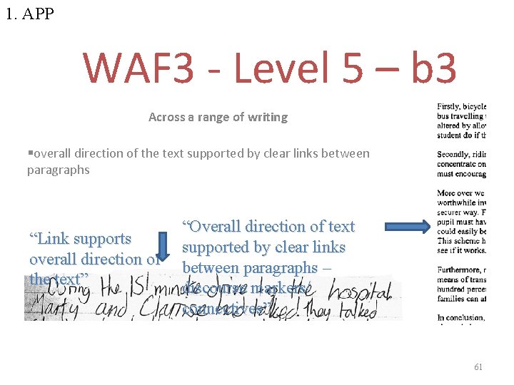 1. APP WAF 3 - Level 5 – b 3 Across a range of