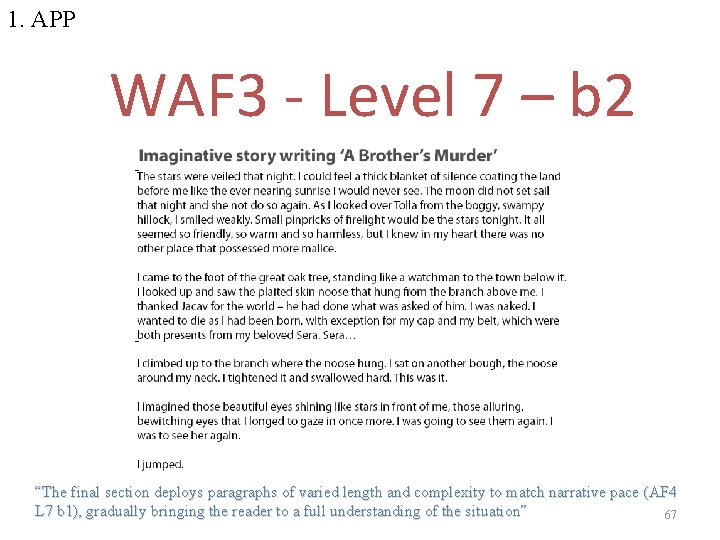 1. APP WAF 3 - Level 7 – b 2 “The final section deploys