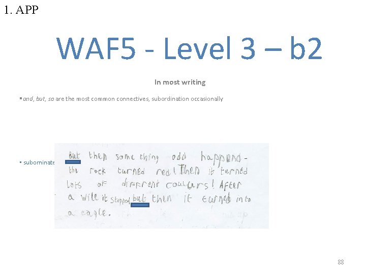 1. APP WAF 5 - Level 3 – b 2 In most writing §and,