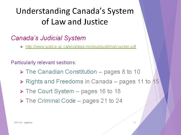 Understanding Canada’s System of Law and Justice Canada’s Judicial System http: //www. justice. gc.