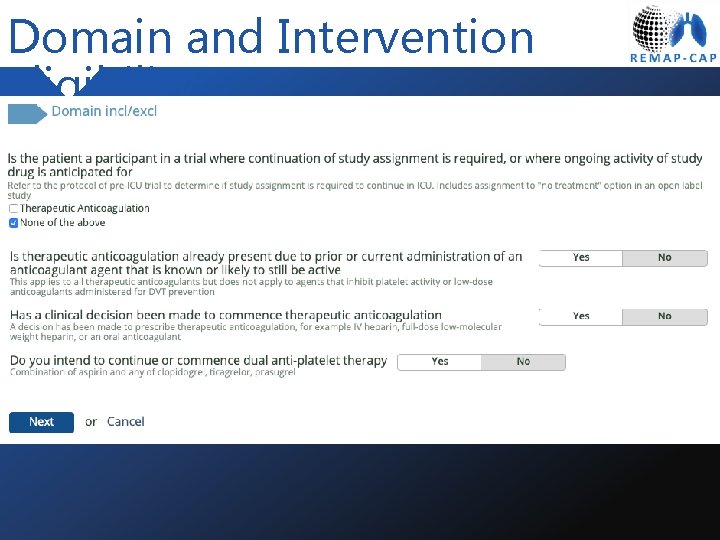 Domain and Intervention Eligibility 