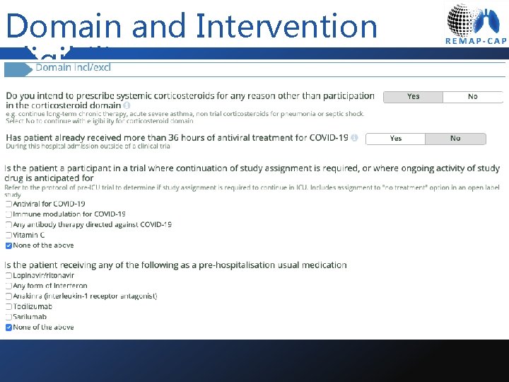 Domain and Intervention Eligibility 