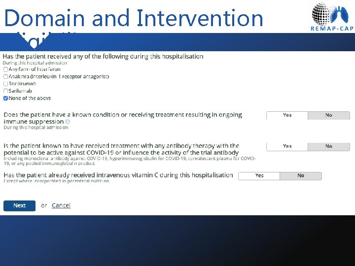 Domain and Intervention Eligibility 