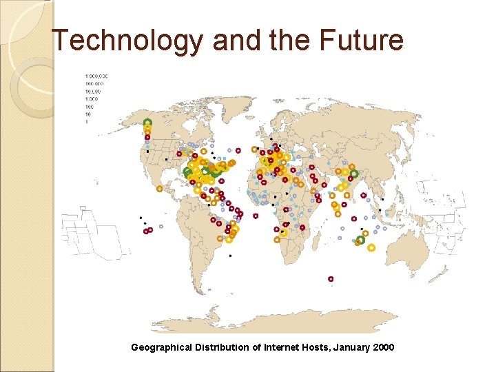 Technology and the Future Geographical Distribution of Internet Hosts, January 2000 