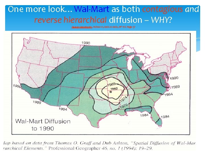 One more look…Wal-Mart as both contagious and reverse hierarchical diffusion – WHY? Human Geography,