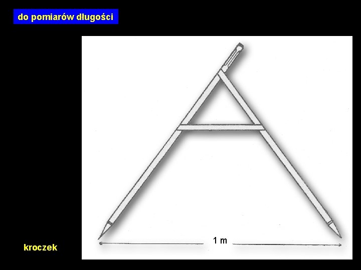 do pomiarów długości kroczek 1 m 