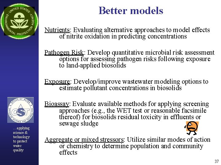 Better models Nutrients: Evaluating alternative approaches to model effects of nitrite oxidation in predicting