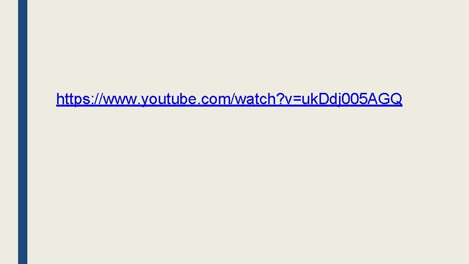 https: //www. youtube. com/watch? v=uk. Ddj 005 AGQ 