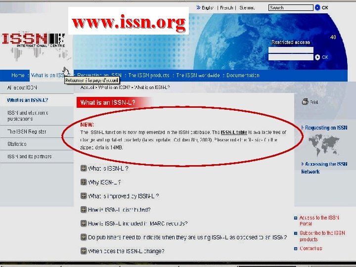 www. issn. org 40 