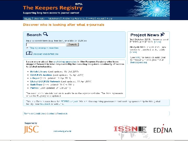Keepers Registry 