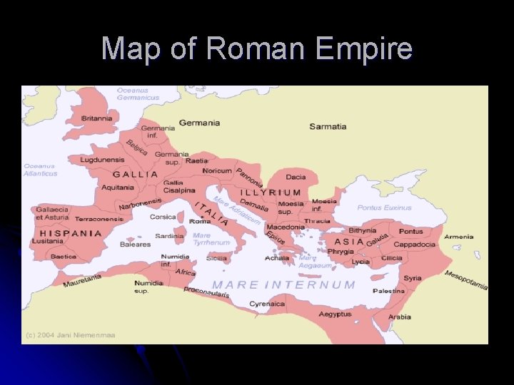 Map of Roman Empire 