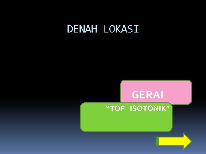 DENAH LOKASI GERAI “TOP ISOTONIK” 