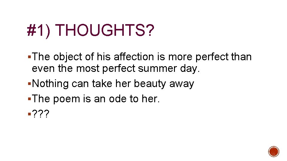 #1) THOUGHTS? §The object of his affection is more perfect than even the most
