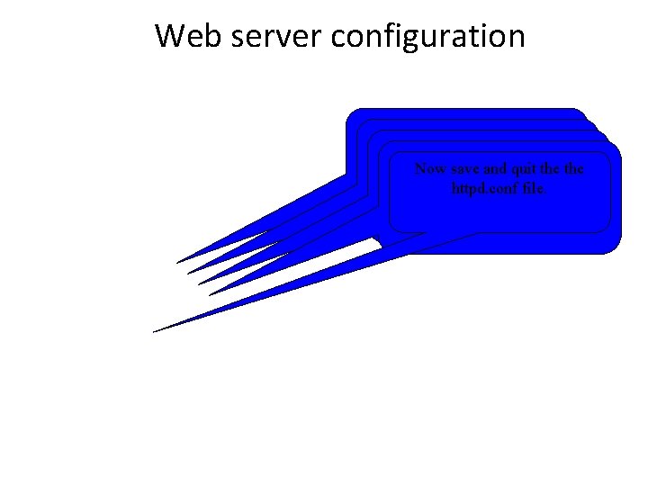 Web server configuration In virtual host field we enter Here specify the e-mail address