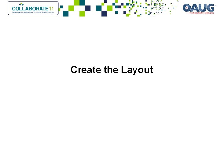 Create the Layout 