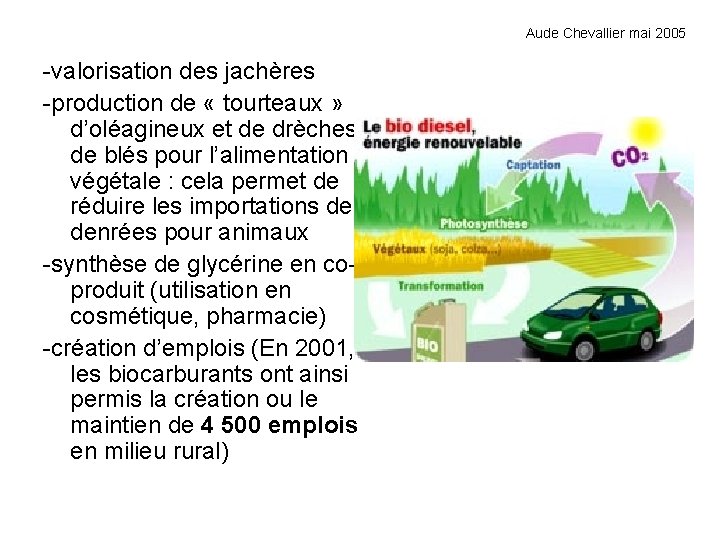 Aude Chevallier mai 2005 -valorisation des jachères -production de « tourteaux » d’oléagineux et