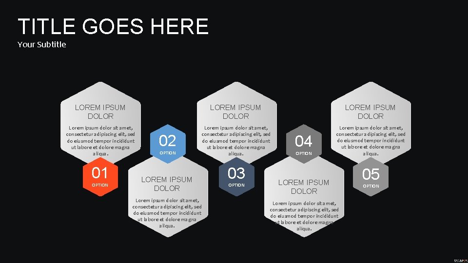 TITLE GOES HERE Your Subtitle LOREM IPSUM DOLOR Lorem ipsum dolor sit amet, consectetur