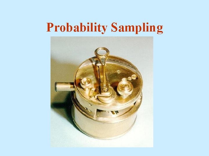 Probability Sampling 